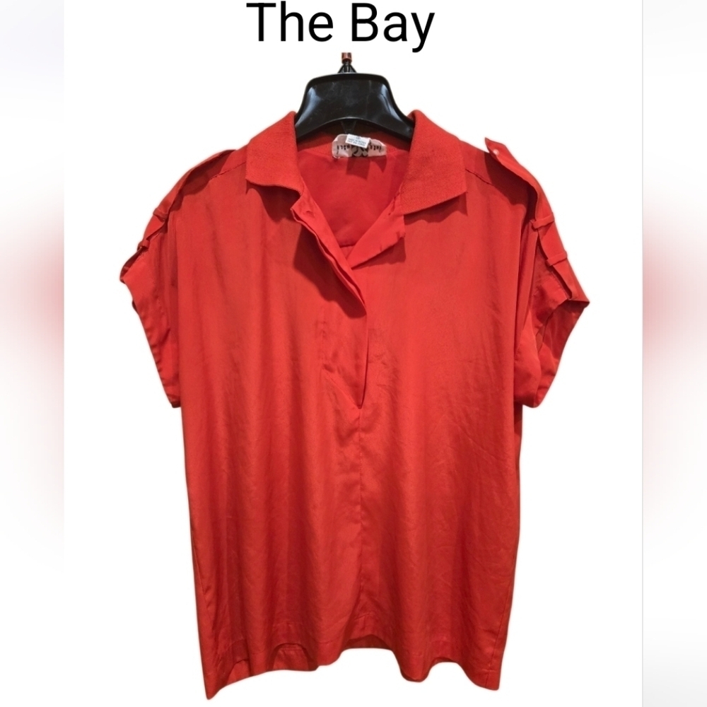 The Bay Women's Red Top/ Blouse Sz 12